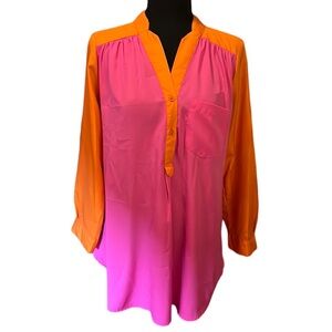 Dizzy Lizzy Women’s Pink and Orange Blouse Size Large